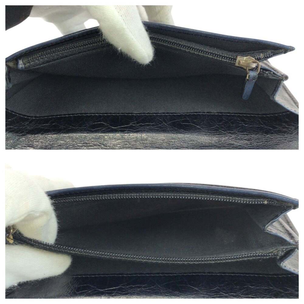 CHANEL Blue Leather Wallet - Picture 9 of 10